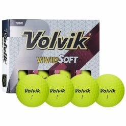 Volvik Vivid Soft Matte Urethane Golf Balls -Golf Clubs Sales Shop Vivid Soft Yellow