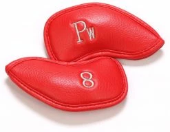 HNM Golf Volf Golf Red Synthetic Leather Iron Covers Set 8 HNM Golf Volf Golf Red Synthetic Leather Iron Covers Set -Golf Clubs Sales Shop VolfGolfHeadcover RedLeatherIrons2