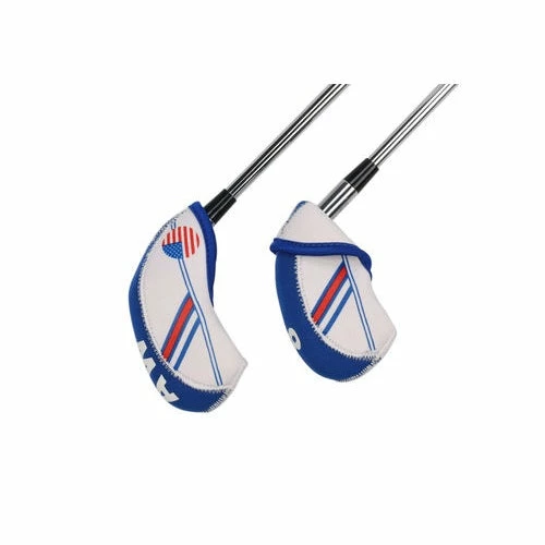 HNM Golf Volf Golf USA Flag Neoprene Iron Head Covers Set 5 HNM Golf Volf Golf USA Flag Neoprene Iron Head Covers Set - Image 3