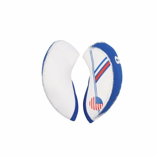 HNM Golf Volf Golf USA Flag Neoprene Iron Head Covers Set 6 HNM Golf Volf Golf USA Flag Neoprene Iron Head Covers Set - Image 4