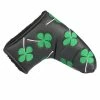 HNM Golf Volf Golf Black Synthetic Leather Shamrock Putter Cover 1 HNM Golf Volf Golf Black Synthetic Leather Shamrock Putter Cover -Golf Clubs Sales Shop VolfGolfHeadcovers BlackShamrockBladePutter0
