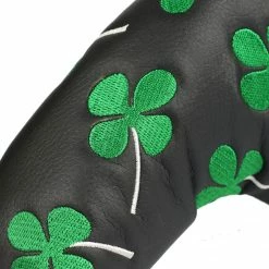 HNM Golf Volf Golf Black Synthetic Leather Shamrock Putter Cover -Golf Clubs Sales Shop VolfGolfHeadcovers BlackShamrockBladePutter5