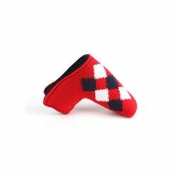 HNM Golf Volf Golf Classic Knit Putter Cover - Red -Golf Clubs Sales Shop VolfGolfHeadcovers RedKnitPutter2