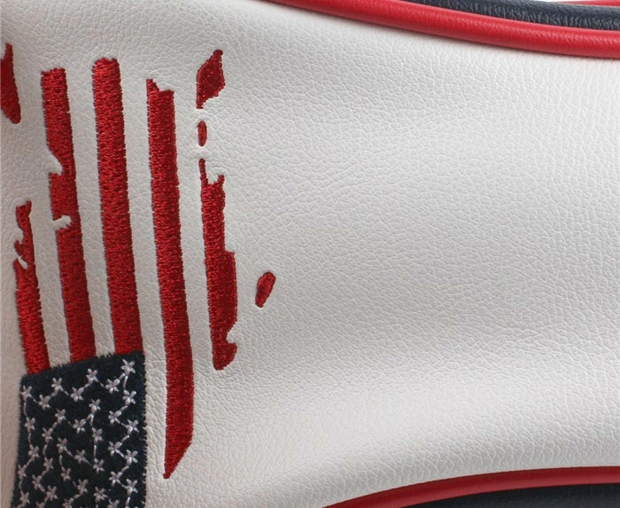 HNM Golf Volf Golf Red White Blue Leather USA Headcovers 8 HNM Golf Volf Golf Red White Blue Leather USA Headcovers - Image 6