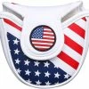 HNM Golf Volf Golf Red White Blue Synthetic Leather USA Mallet Putter Cover -Golf Clubs Sales Shop VolfGolfHeadcovers USAMalletPutter0
