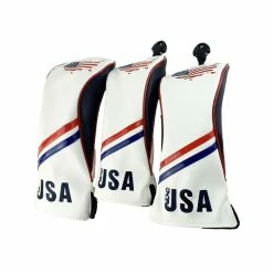 HNM Golf Volf Golf Red White Blue Leather USA Headcovers 21 HNM Golf Volf Golf Red White Blue Leather USA Headcovers -Golf Clubs Sales Shop VolfGolfHeadcovers USASET1