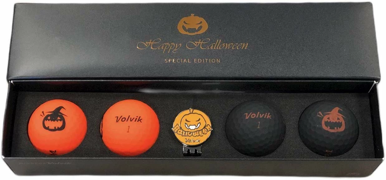 CaddiesShack Volvik Vivid Happy Halloween Special Edition Golf Ball & Ball Marker Set 3 CaddiesShack Volvik Vivid Happy Halloween Special Edition Golf Ball & Ball Marker Set