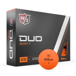 Wilson Staff Duo Soft 2.5 Golf Balls -Golf Clubs Sales Shop WG2006104 9 Duo Soft Orange Standard Ball 12PK Vert RT Lockup