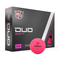 Wilson Staff Duo Soft 2.5 Golf Balls -Golf Clubs Sales Shop WG2006105 9 Duo Soft Pink Standard Ball 12PK Vert RT Lockup