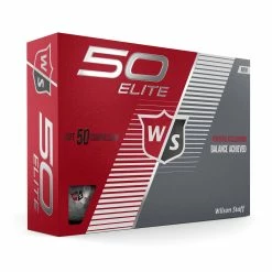 Wilson Staff 50 Elite Golf Balls -Golf Clubs Sales Shop WGWP17900 2019 50 Elite White Right Hero