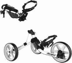 Proactive Clicgear Golf 3-Wheel Push Cart Model 4.0 -Golf Clubs Sales Shop White 0
