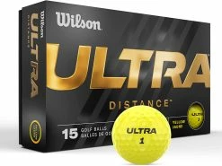 Wilson Ultra Golf Balls - 15 Pack -Golf Clubs Sales Shop WilsonUltra 2023 Distance Yellow 0