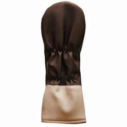 CaddiesShack Sahara Retro Vintage Driver Headcovers -Golf Clubs Sales Shop driver hc backview chocolate tan