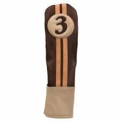 Hireko Sahara Retro Vintage #3 Fairway Wood Headcovers 20 Hireko Sahara Retro Vintage #3 Fairway Wood Headcovers -Golf Clubs Sales Shop fw 3 hc chocolate tan