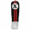 Hireko Sahara Retro Vintage #X Fairway Wood Headcovers 1 Hireko Sahara Retro Vintage #X Fairway Wood Headcovers -Golf Clubs Sales Shop fw x hc black red