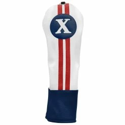 Hireko Sahara Retro Vintage #X Fairway Wood Headcovers 14 Hireko Sahara Retro Vintage #X Fairway Wood Headcovers -Golf Clubs Sales Shop fw x hc red white blue
