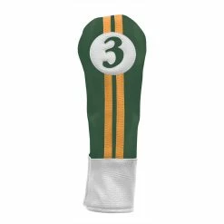 Hireko Sahara Retro Vintage #3 Fairway Wood Headcovers 22 Hireko Sahara Retro Vintage #3 Fairway Wood Headcovers -Golf Clubs Sales Shop green yellow hc fw 3