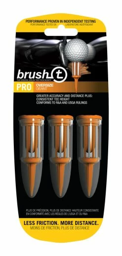 J And M Brush-t Golf Original Brush Tees -Golf Clubs Sales Shop orange